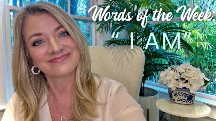words of the week I AM. Am being. AM doing. Angela Moonan the harmoney method and words of the week because words matter